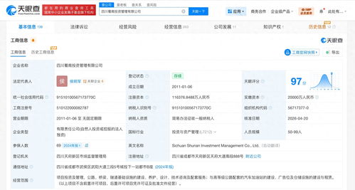 四川蜀南投資注冊資本增至11.6億元，聚焦技術咨詢業務新布局